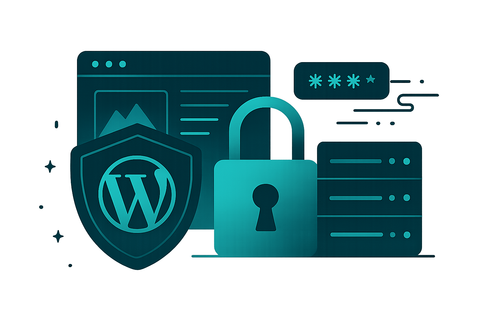 Visual principal de seguridad WordPress